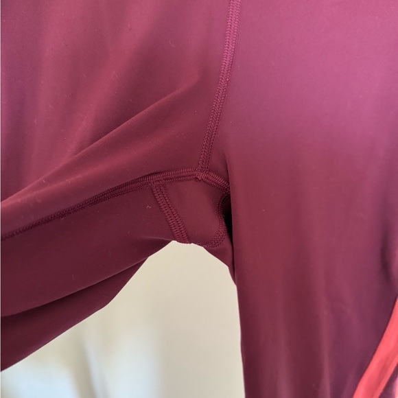 Lululemon Athletica Zip The Line Crop Red Capri 23” size 6 - Picture 6 of 11